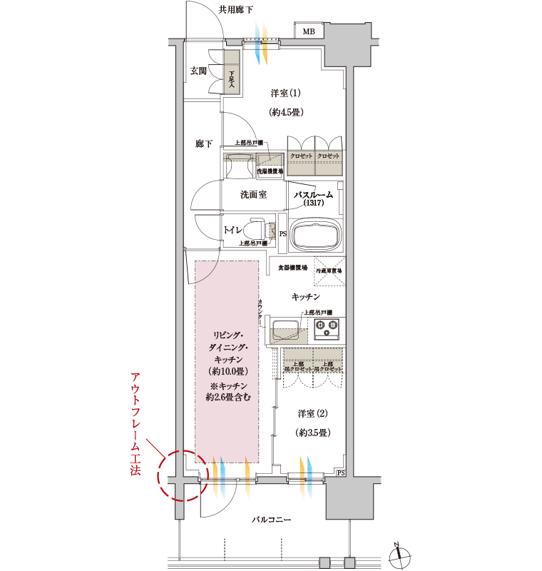 G-type 間取り図