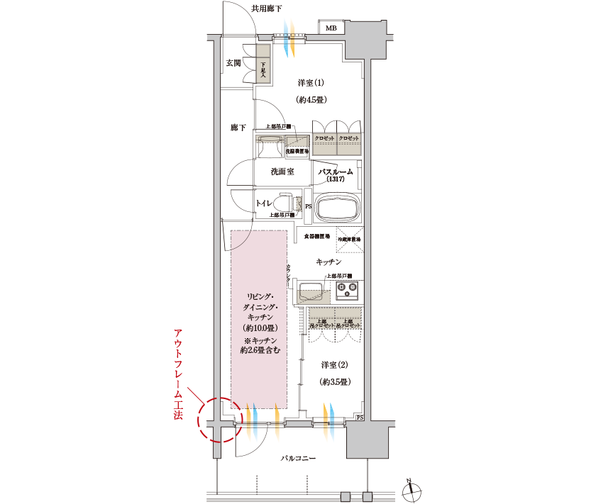 G-type 間取り図