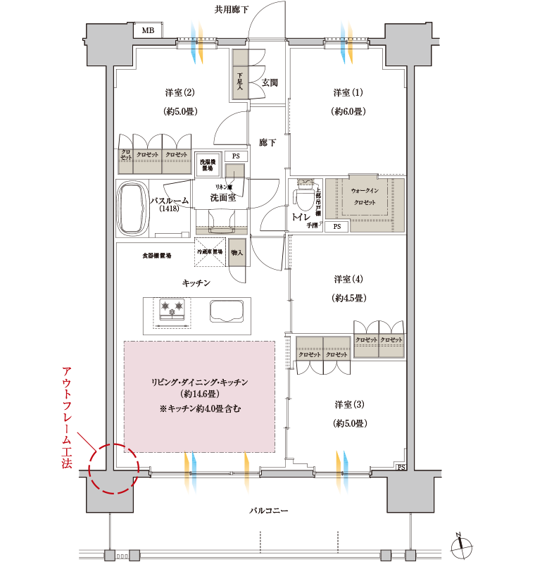 I-type 間取り図