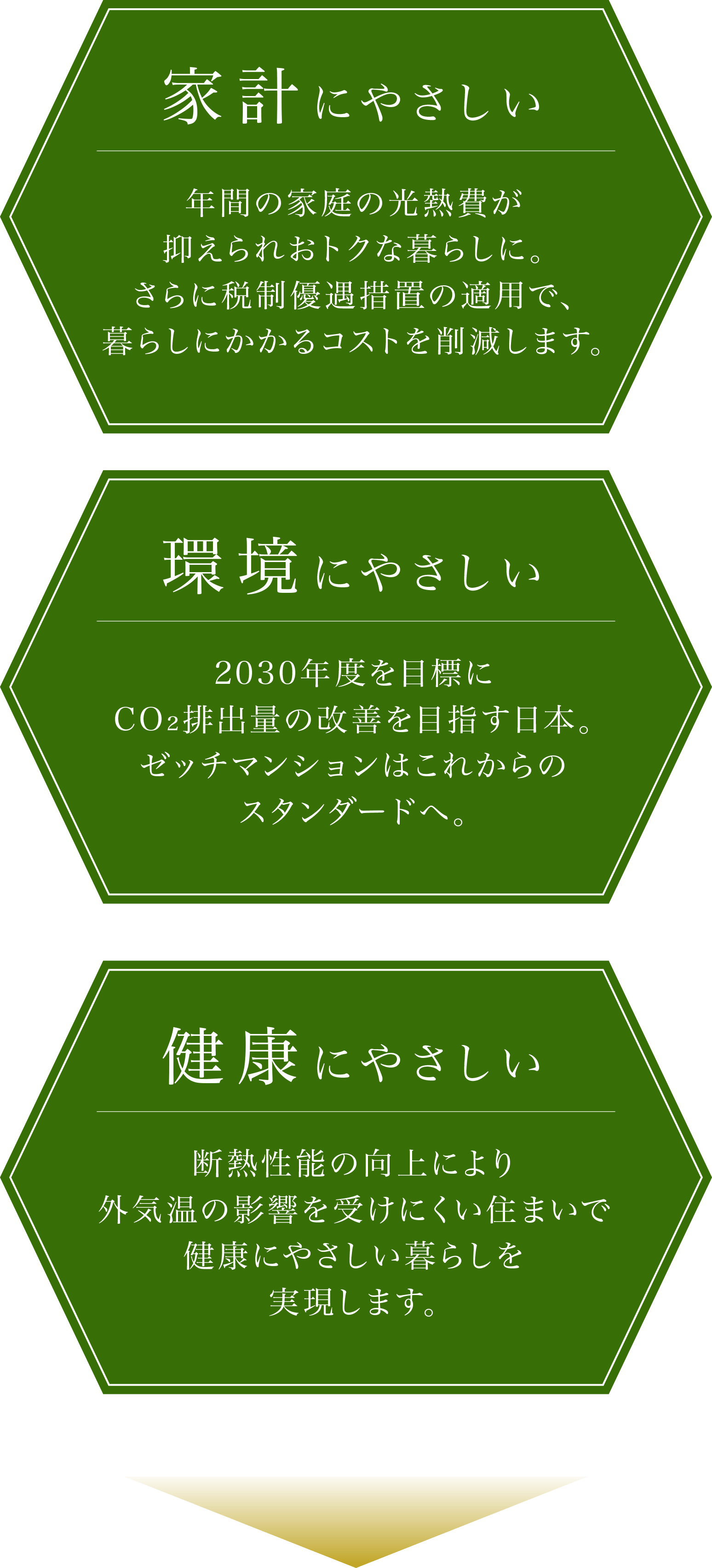 家計にやさしい｜環境にやさしい｜健康にやさしい