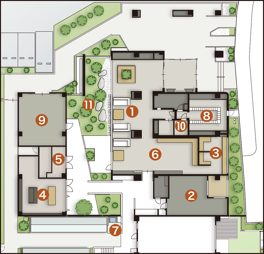 1階共用部概念イラスト