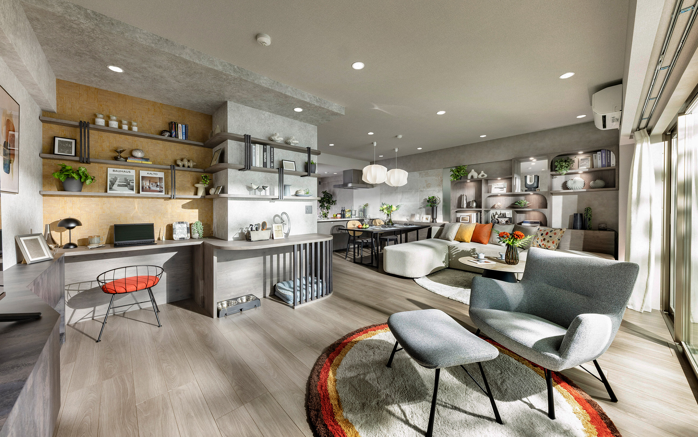 Living Dining Kitchen
