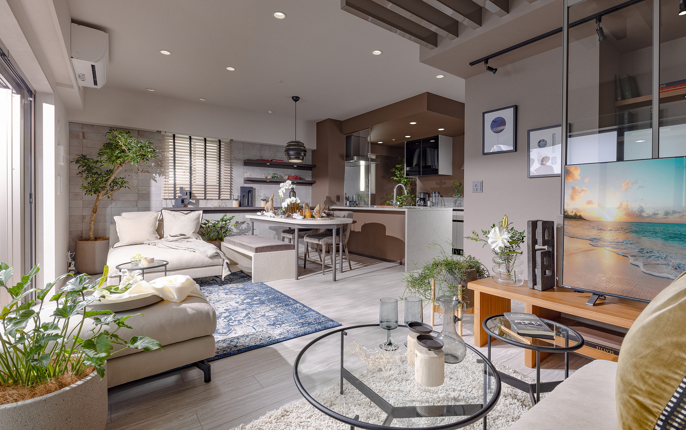 Living Dining Kitchen