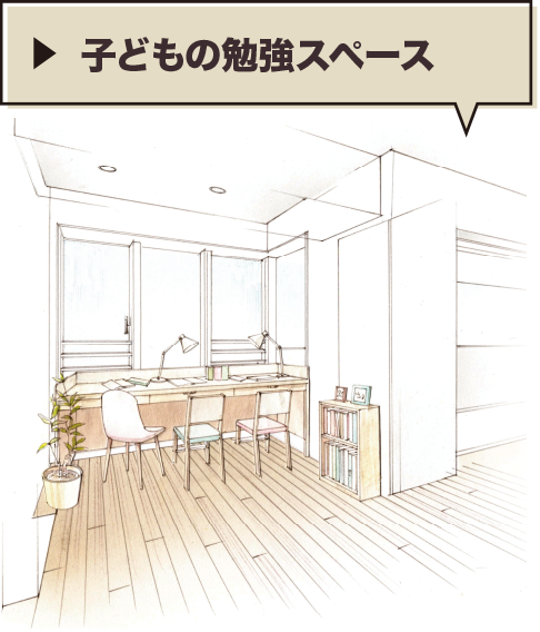 子どもの勉強スペース