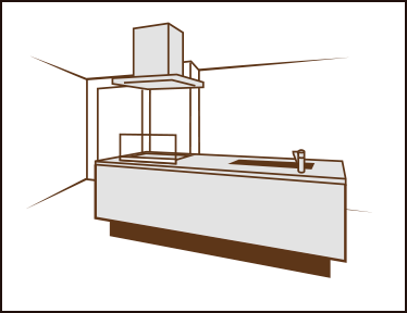 アイランドキッチン