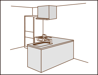 L字型キッチン