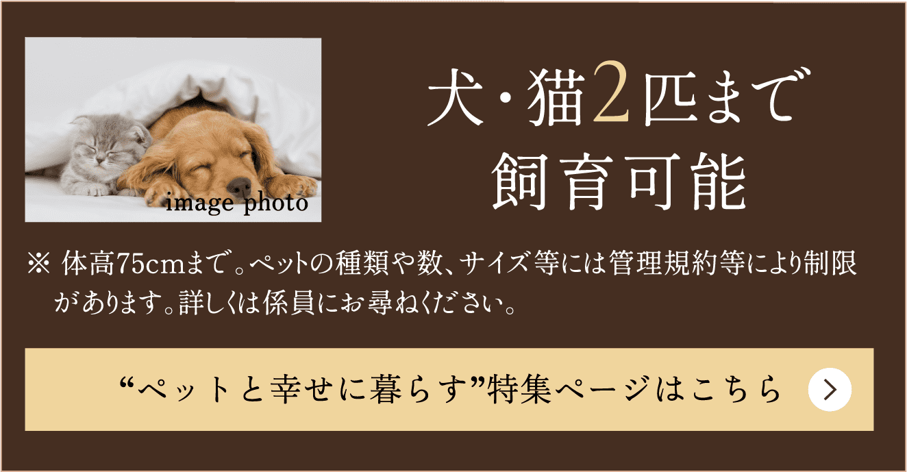 “ペットと幸せに暮らす”特集ページはこちら