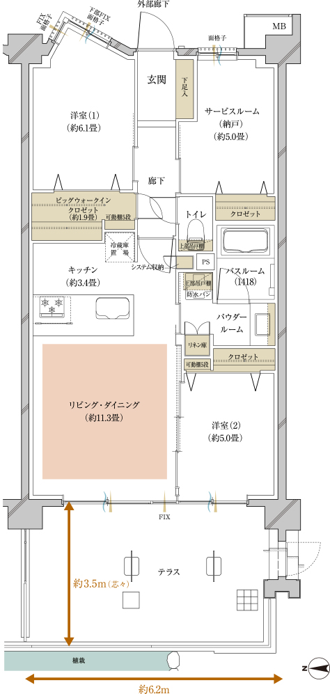 Ct type 間取り図