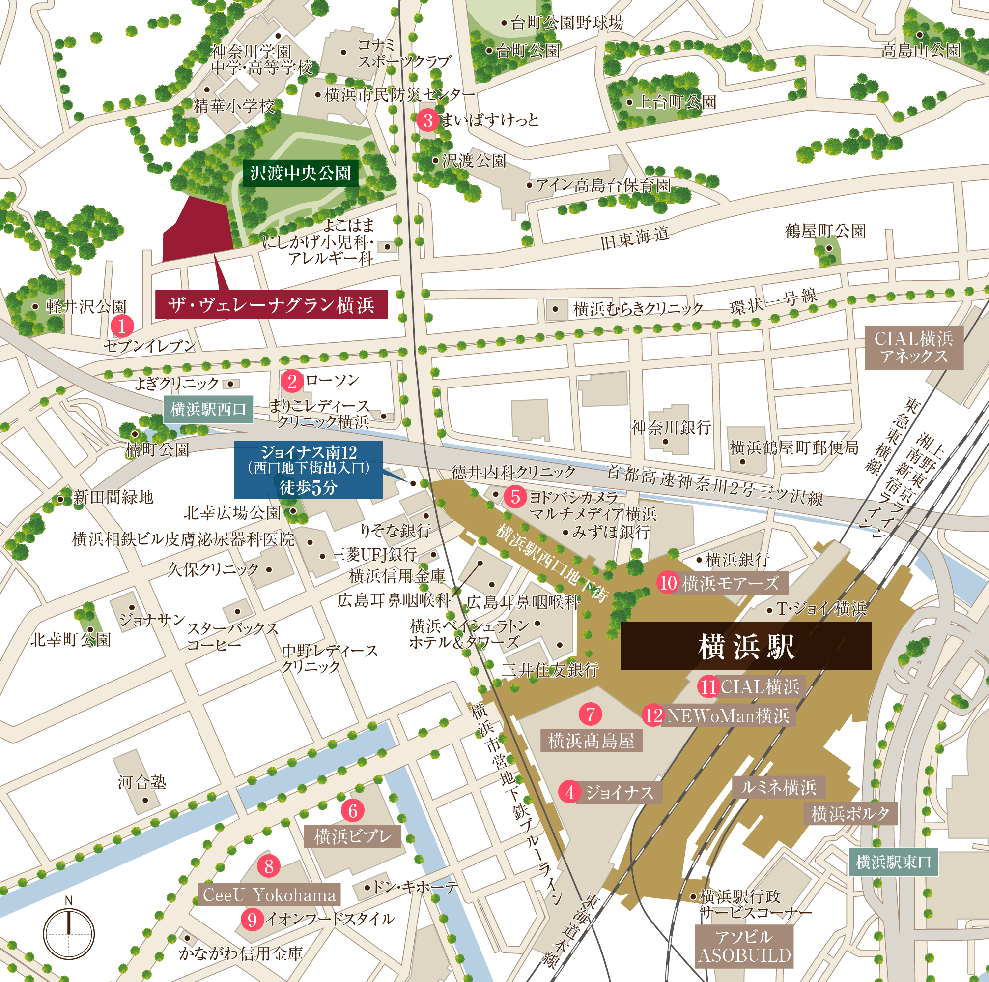 商業施設 MAP