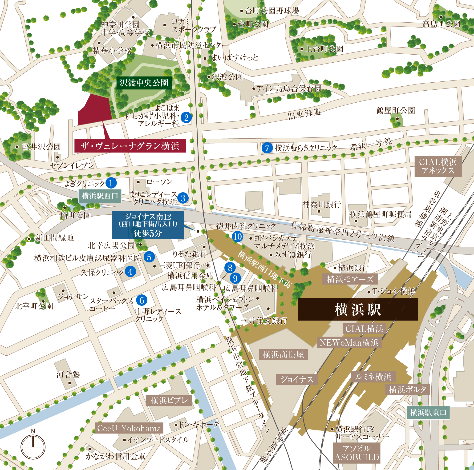 医療施設 MAP