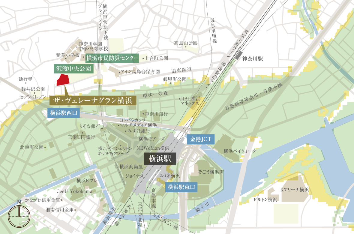 神奈川区高潮ハザードマップ