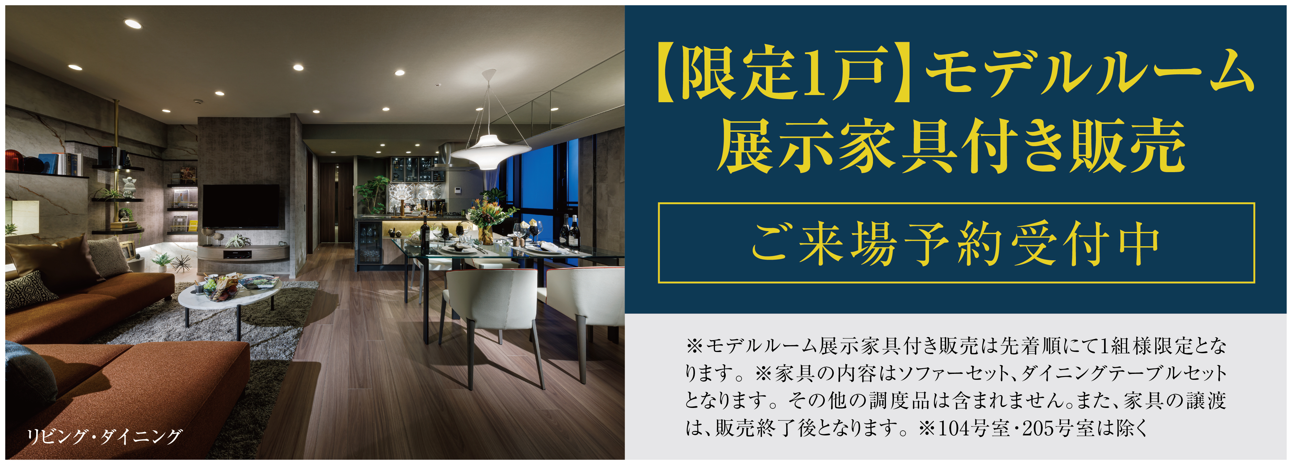 限定1戸 モデルルーム展示家具付き販売