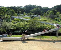 金沢自然公園のローラー滑り台
